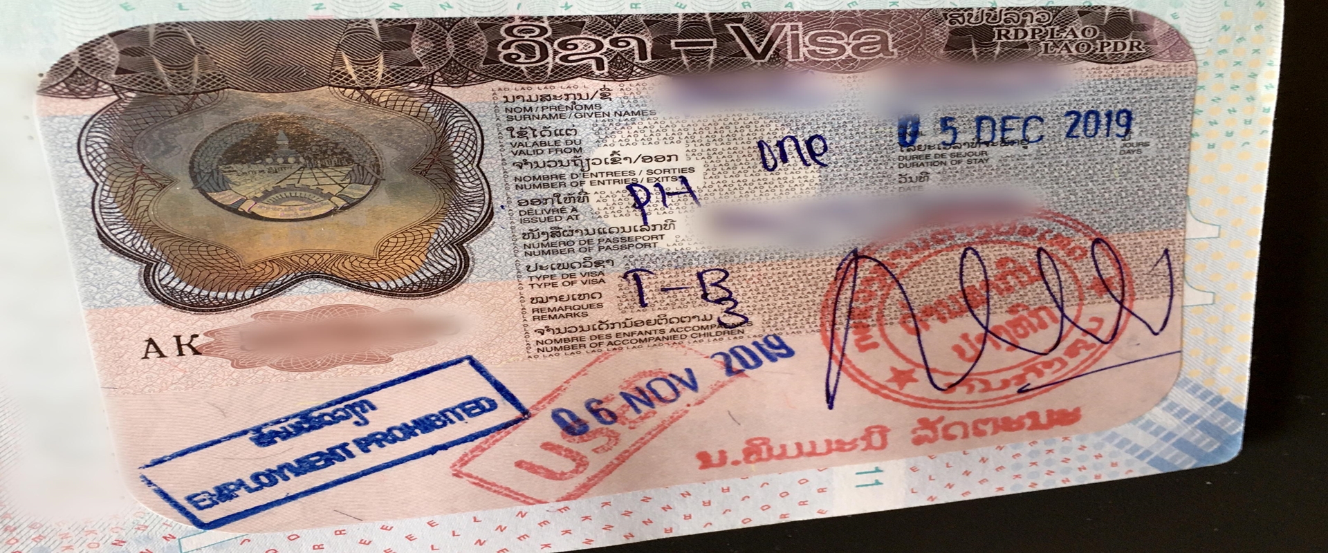 Visum für Laos