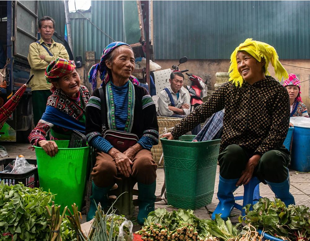 Traditioneller Bergmarkt Chợ Dào San in Lai Chau