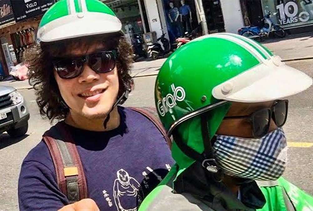 Unterwegs mit Grab in Hanoi