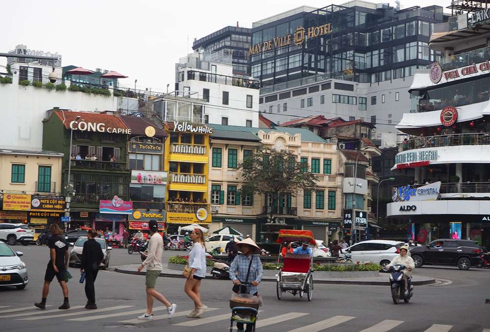 Straßenszene in Hanoi