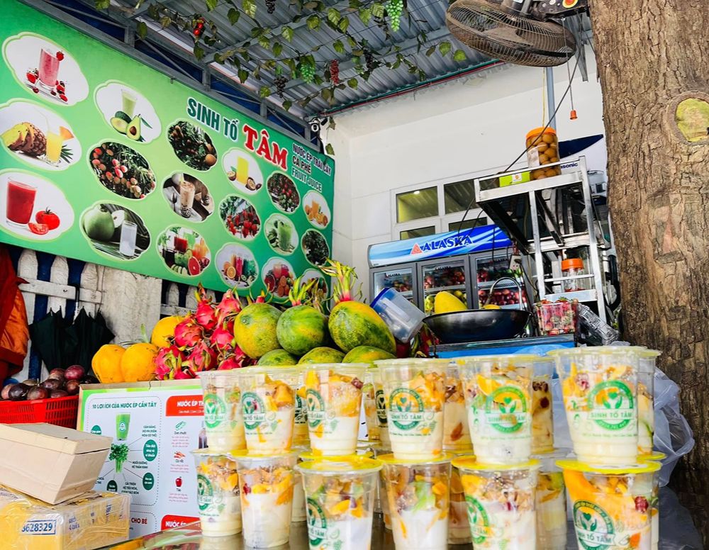 Sinh Tố Tâm, ein Saft- und Smoothie-Lokal in Hoi An