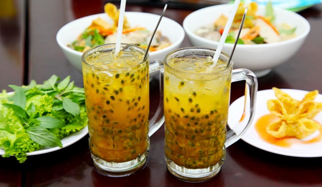 Passionsfrucht Getränke, Früchte Vietnam
