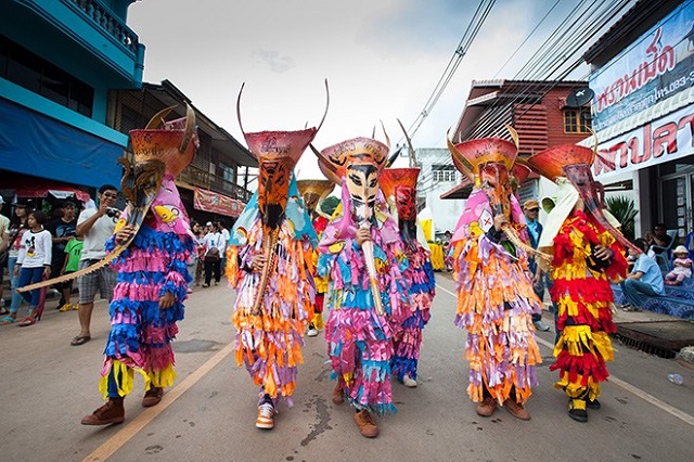 Phi Ta Khon Festivals in Thailand