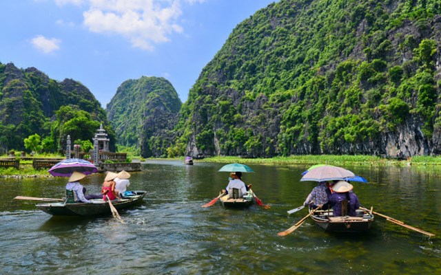Bootfahrt in Ninh Binh