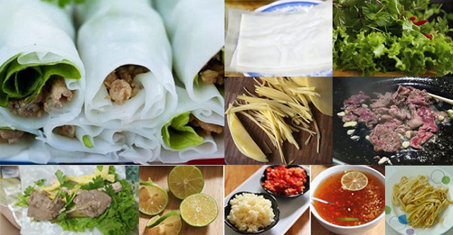 Vietnamesische Frühlingsrollen, Zutaten